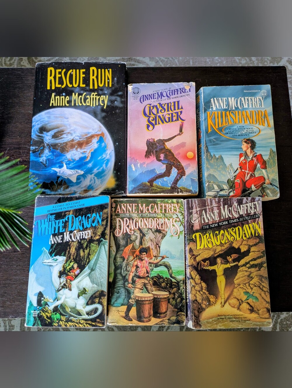 2/$18 Lot of 6 "Dragonriders of Pern" and other Anne McCaffrey Books